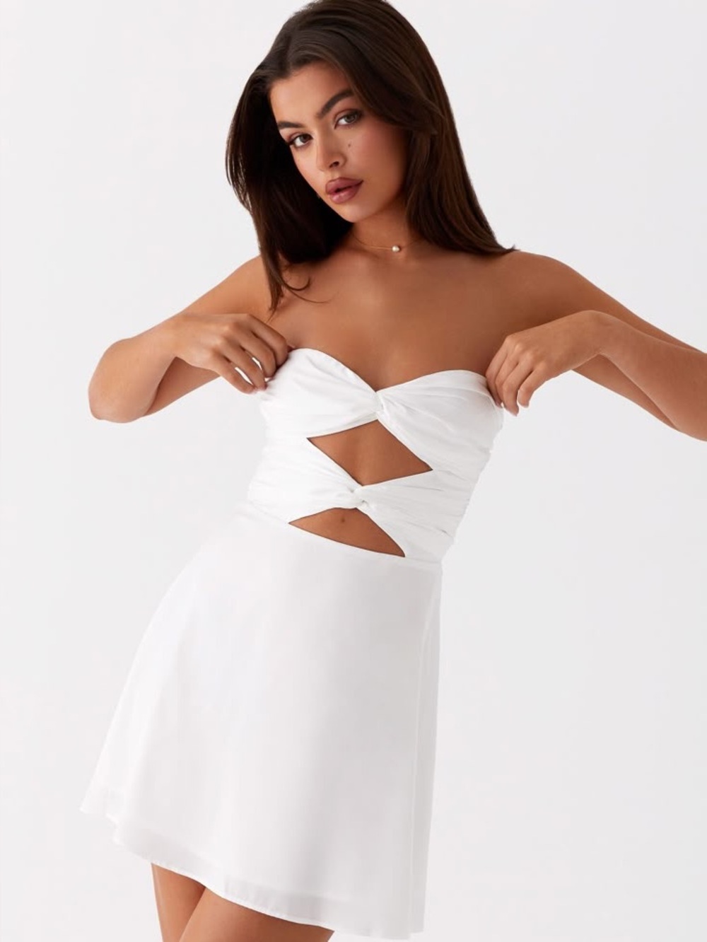 Peppermayo Taga Twist strapless Mini Dress - Women's Party